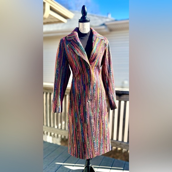 NWOT Kathy Ireland Fashion 360 Vegan Wool Belted Long Coat PERFECT!!​​ - Picture 2 of 11